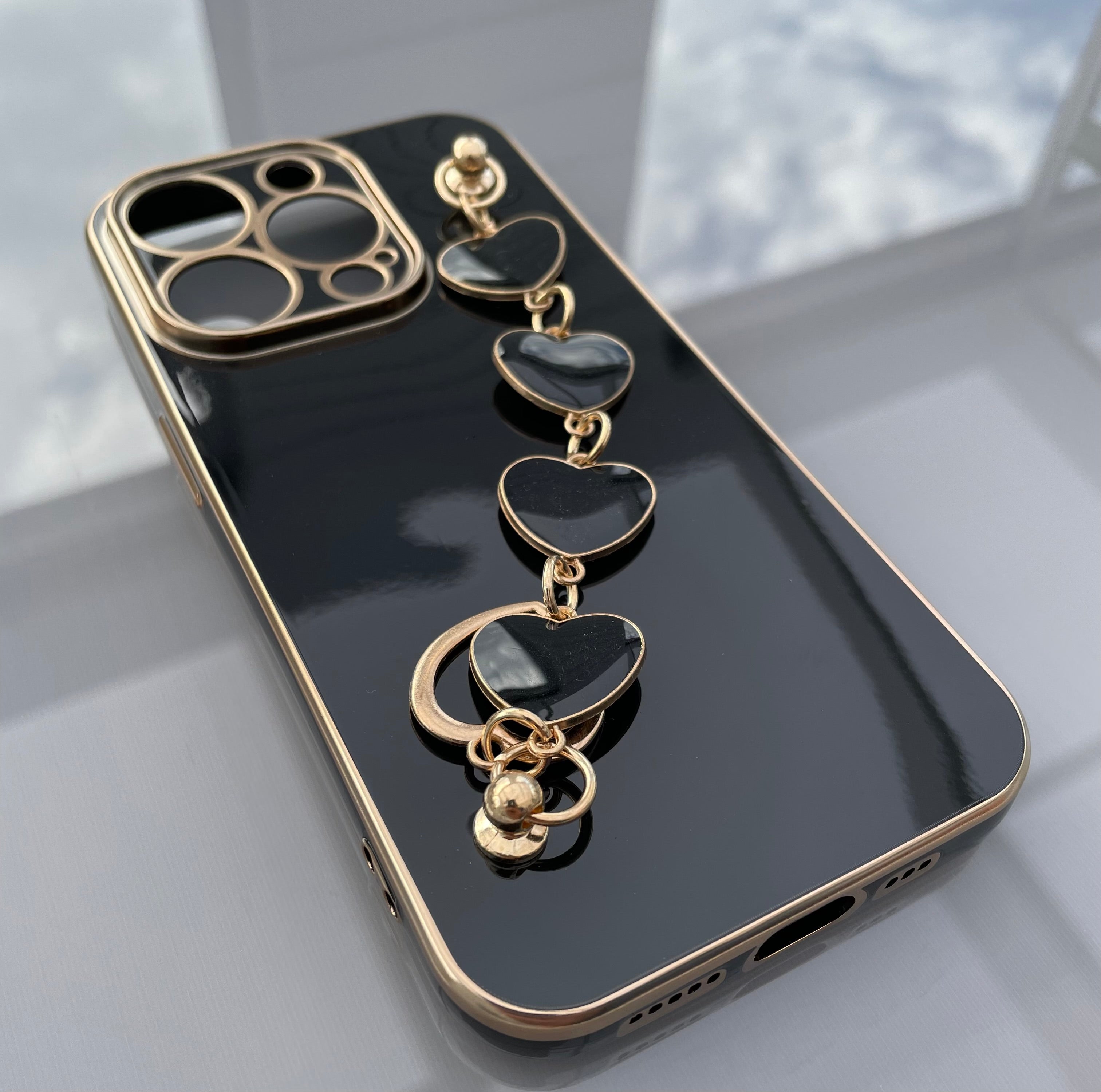 Exotiskt iPhone skal med band - iPhone 14 Pro - Svart