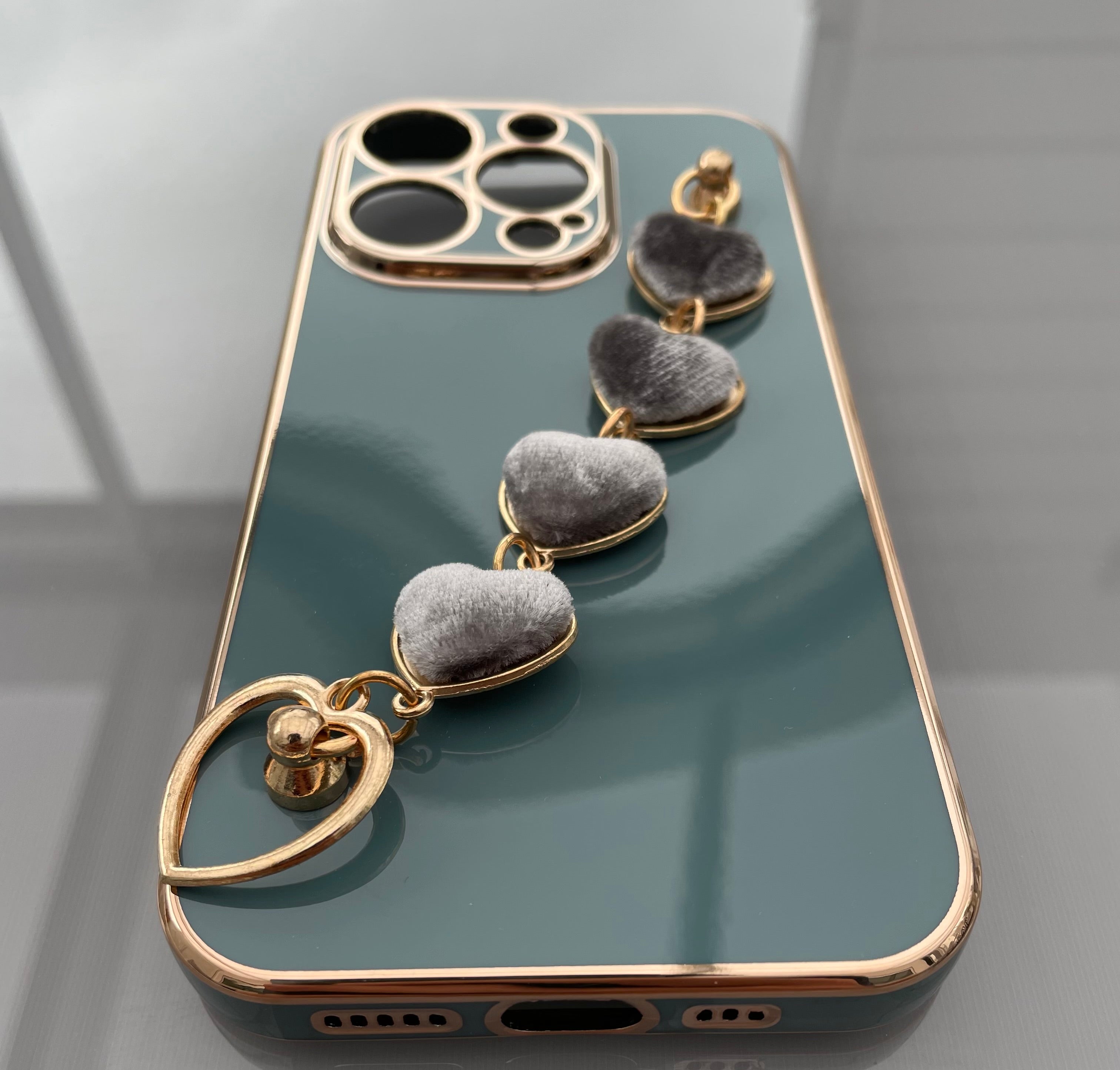 Exotiskt iPhone skal med band - iPhone 14 Pro - Grön