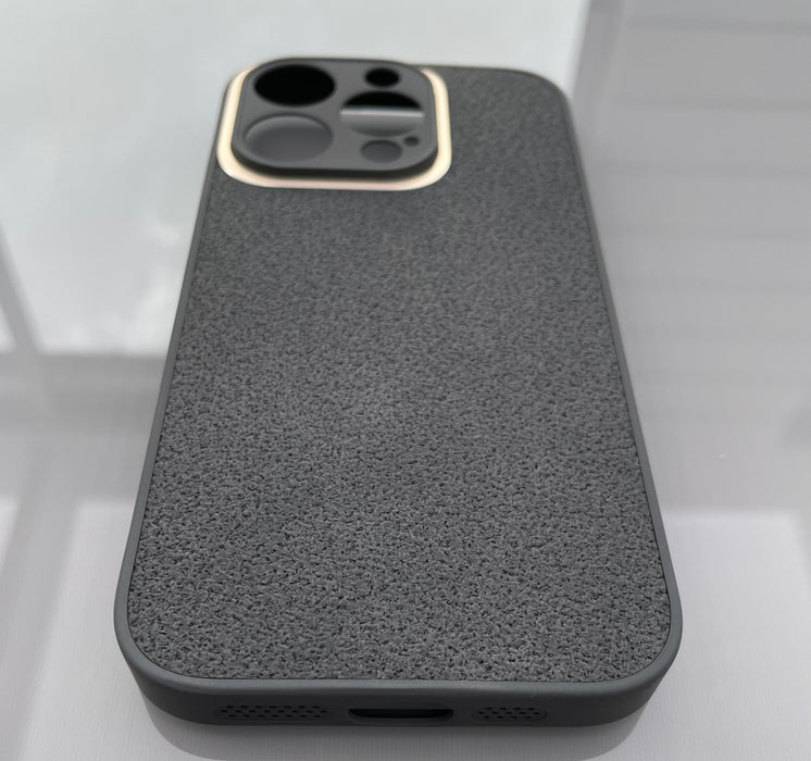 TPU + PU-Läderfodral för iPhone 14 Pro - Stilren Svart Design