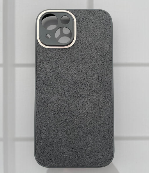 TPU + PU-Läderfodral för iPhone 14 - Stilren Svart Design