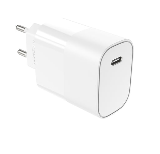 Snabbladdare USB-C, 20W 3.0A, Q.C3.0 - Vit