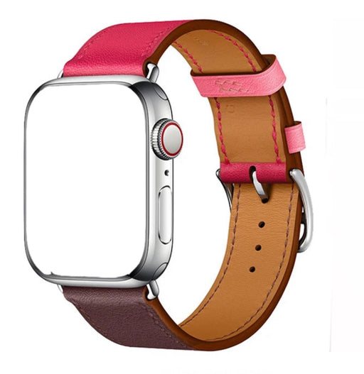 LYXIGT APPLE WATCH LÄDERARMBAND Röd/Vinröd