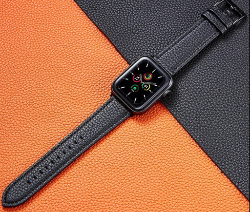 APPLE WATCH LÄDERARMBAND Svart