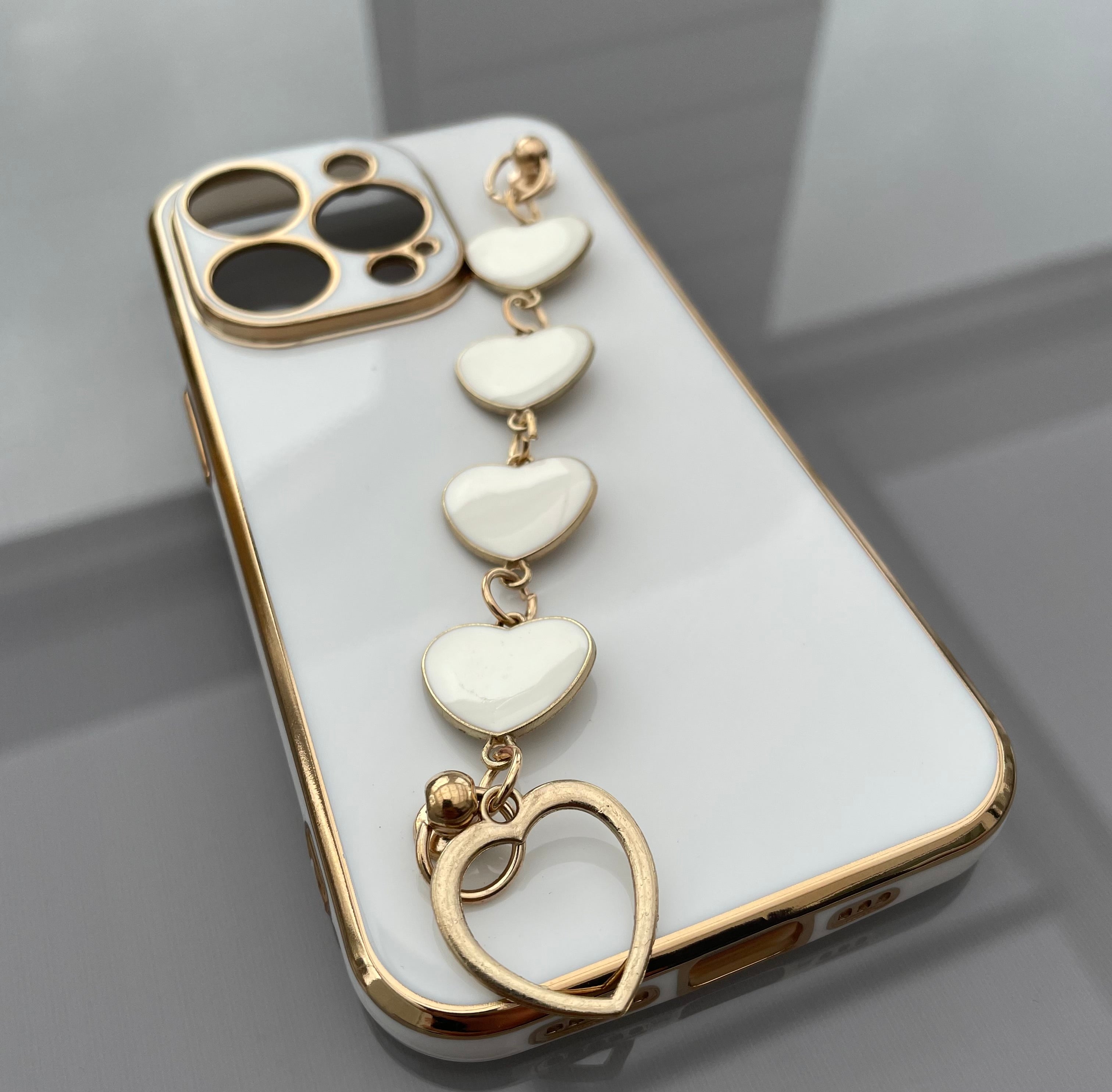 Exotiskt iPhone skal med band - iPhone 14 Pro - Vit