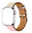 LYXIGT APPLE WATCH LÄDERARMBAND Rosa/Vit