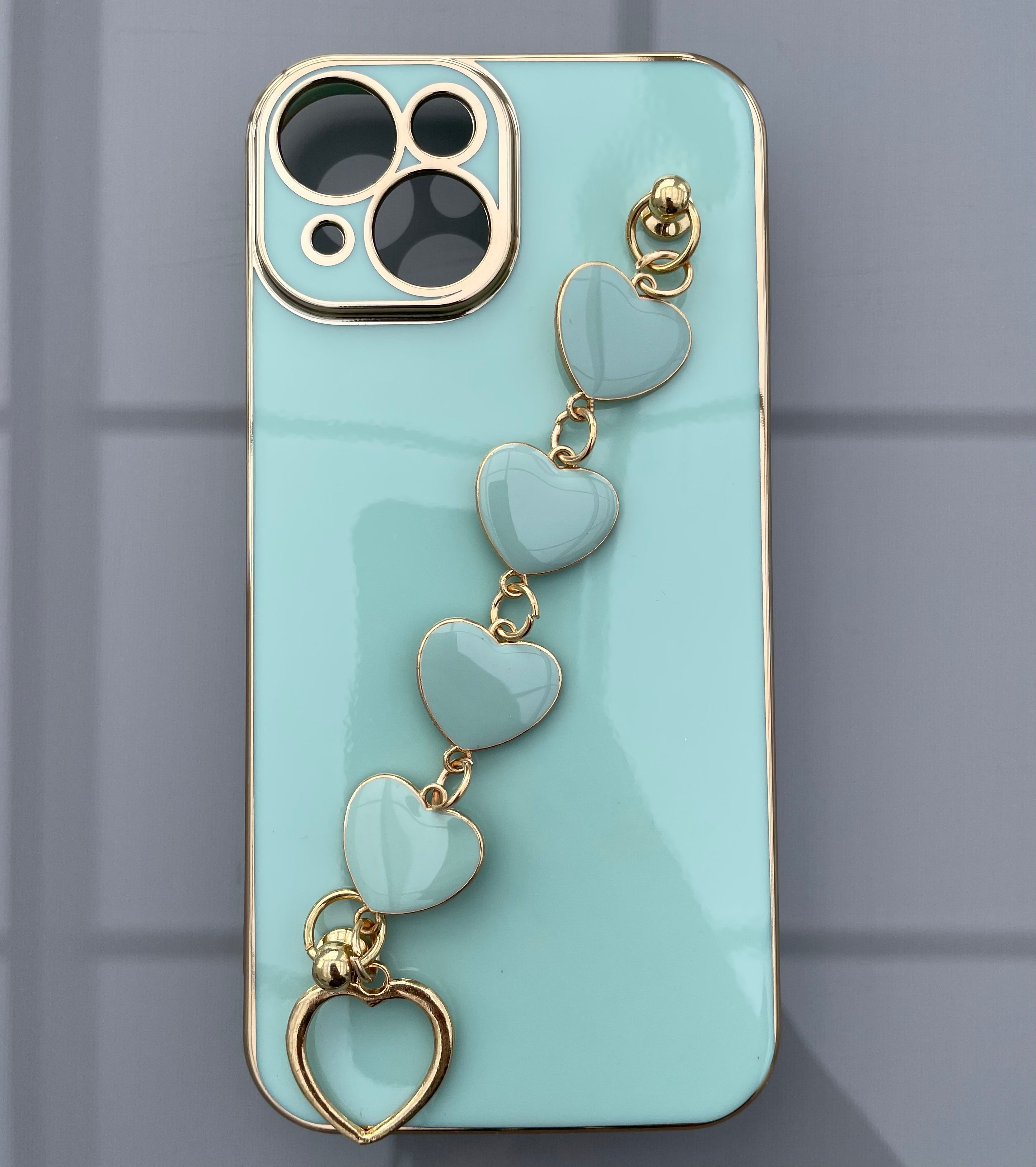 Exotiskt iPhone skal med band - iPhone 14 - Ljusgrön