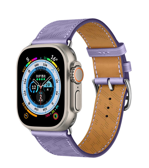 APPLE WATCH LÄDERARMBAND Ljuslila