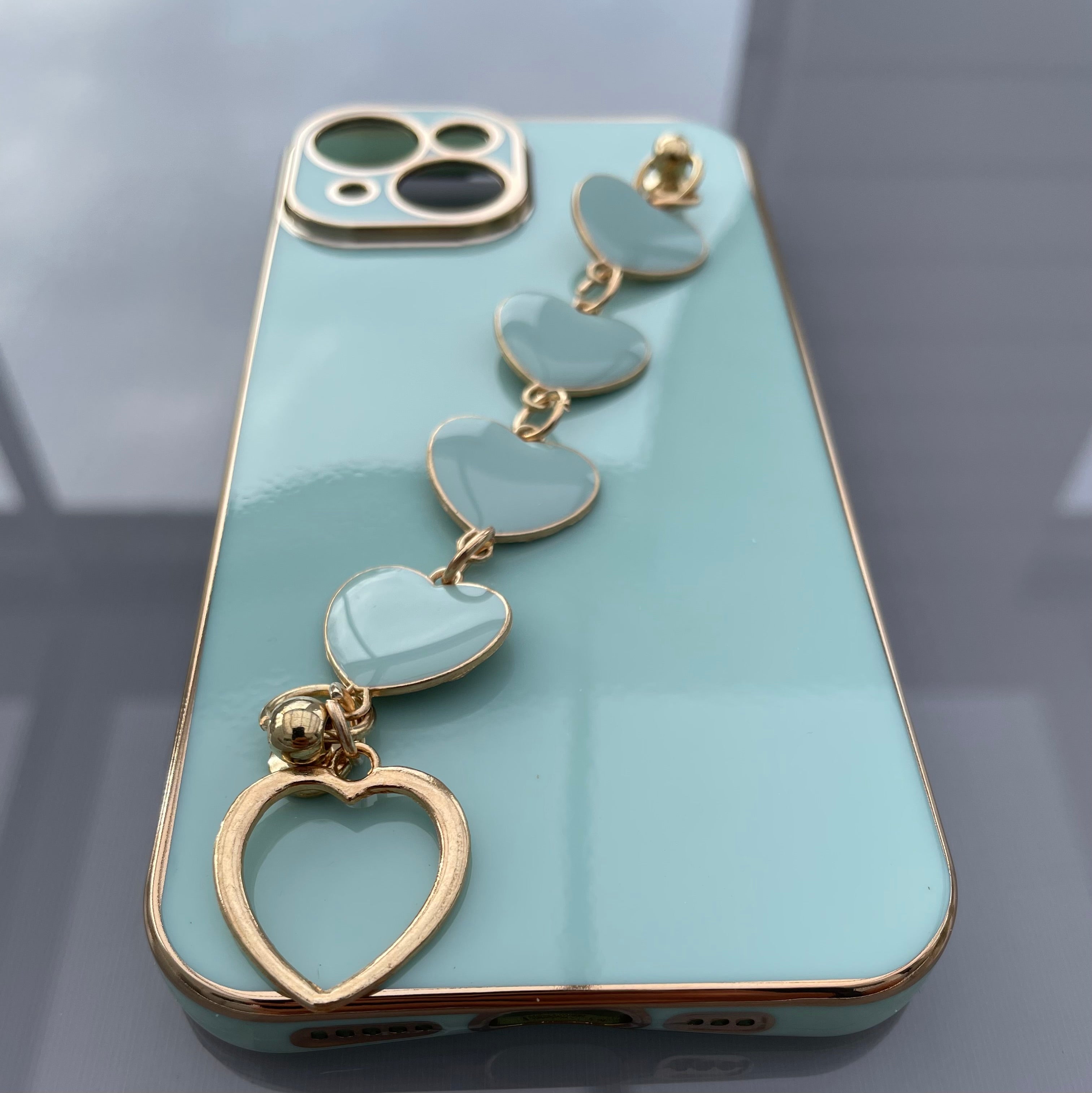 Exotiskt iPhone skal med band - iPhone 14 - Ljusgrön