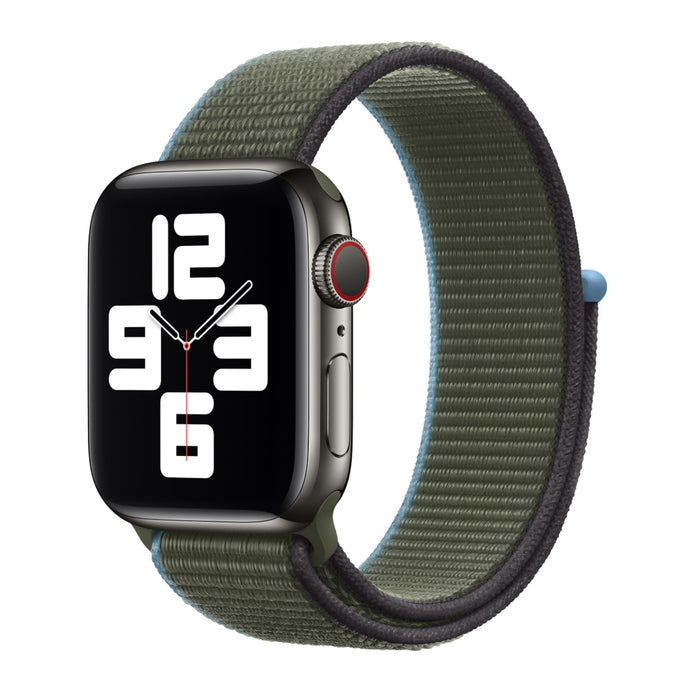 APPLE WATCH ARMBAND NYLON ARMBAND- Grön/Blå/Svart