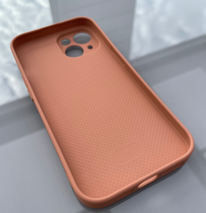 TPU + PU-Läderfodral för iPhone 15 - Stilren Ljusbrun Design