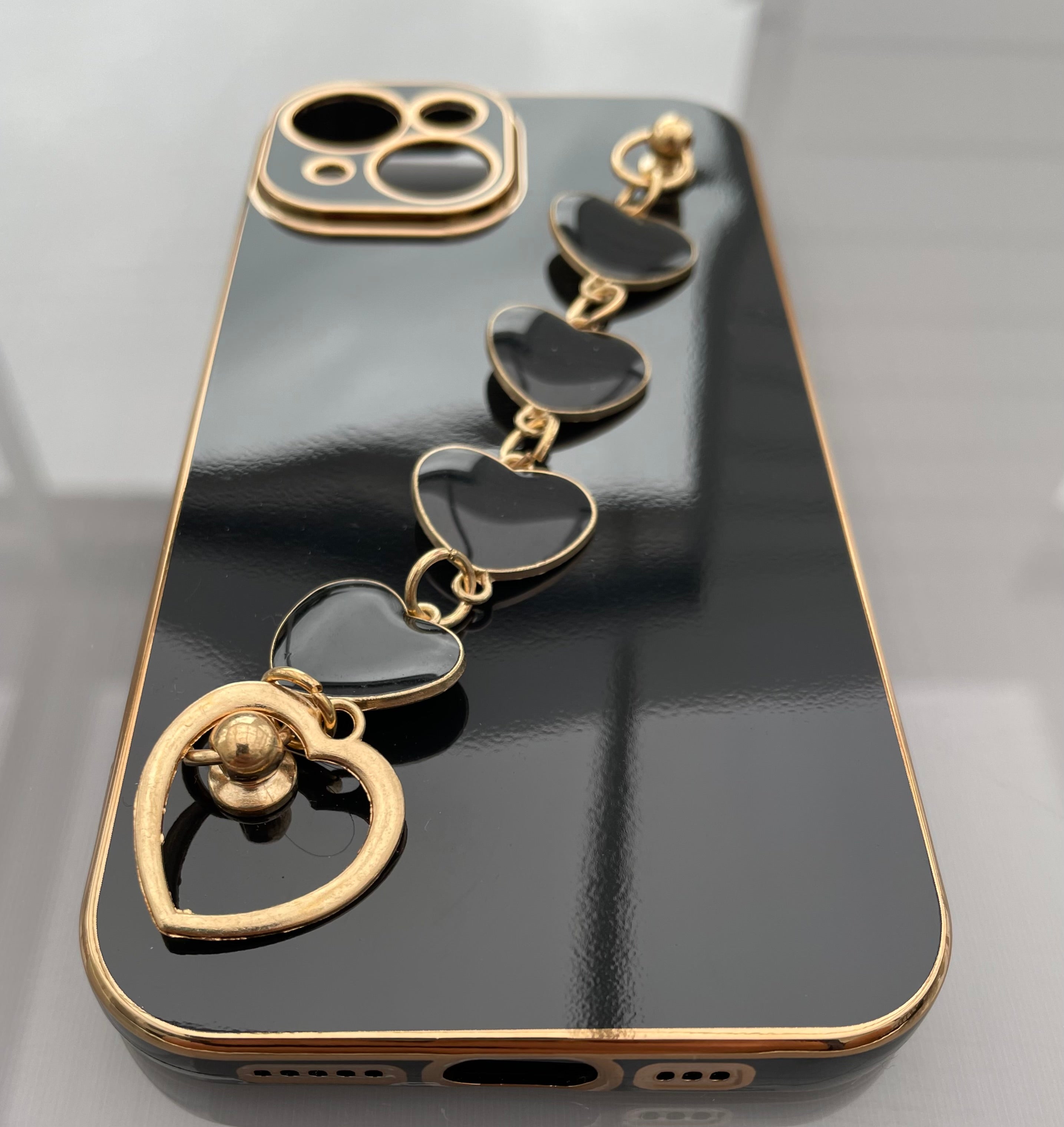 Exotiskt iPhone skal med band - iPhone 14 - Svart