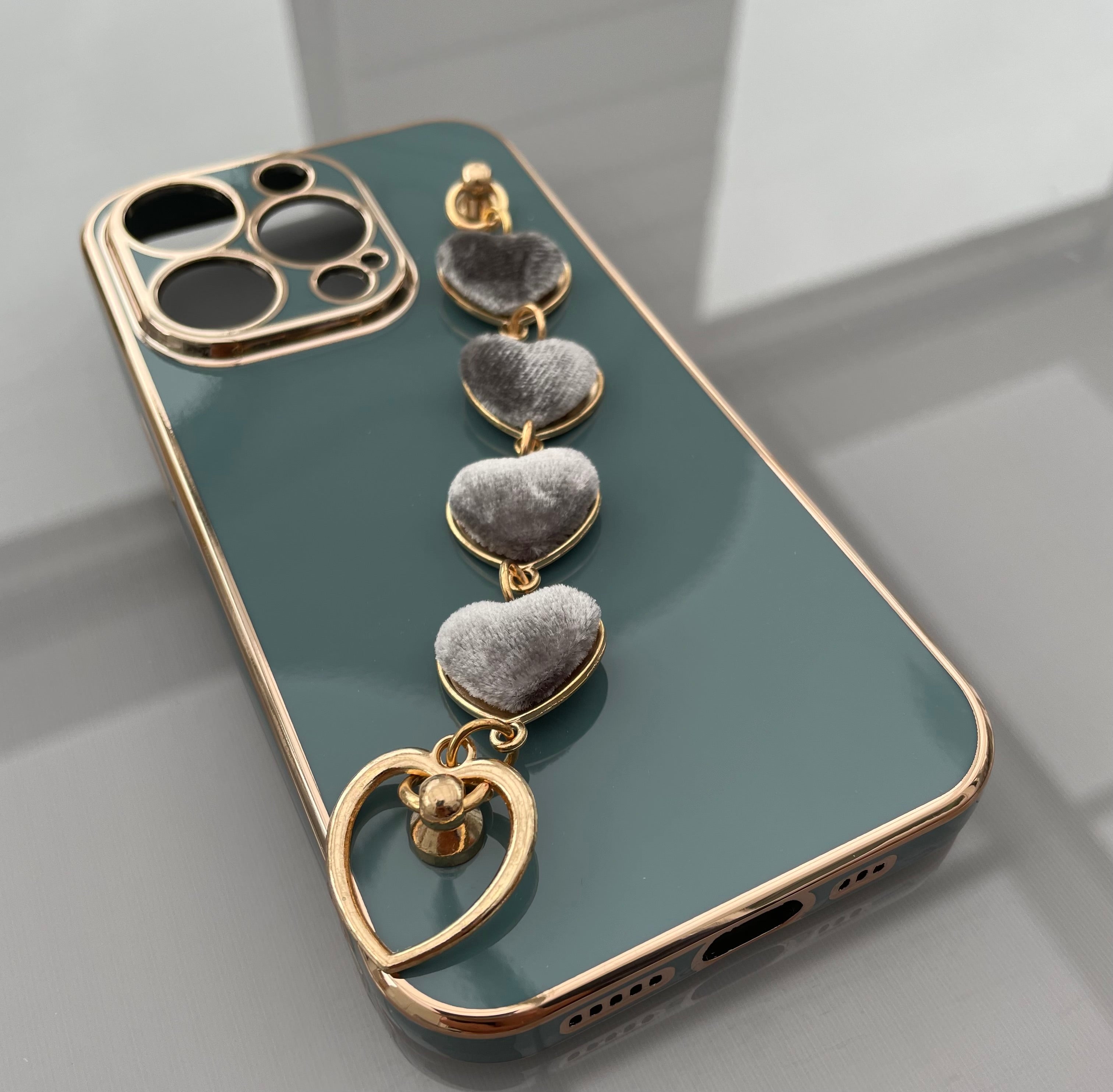 Exotiskt iPhone skal med band - iPhone 14 Pro - Grön