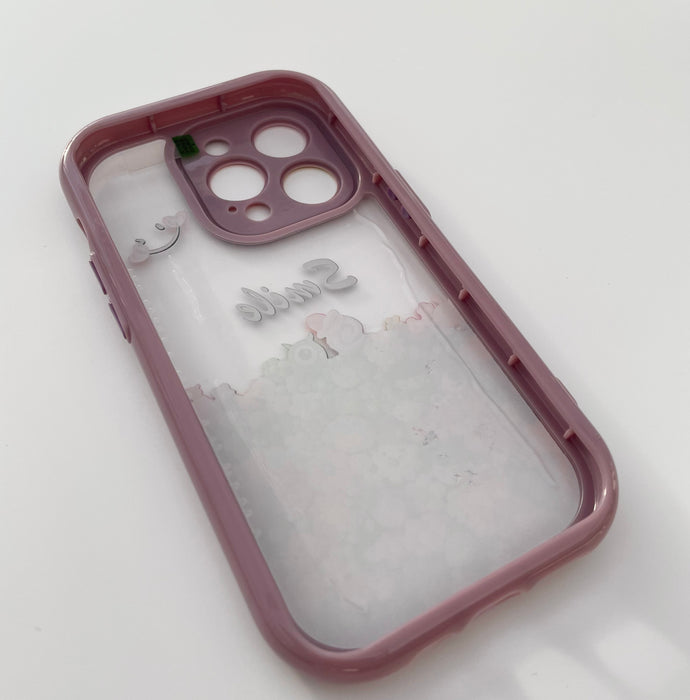 Hårt transparent skal till iPhone 15 Pro - Ljuslila