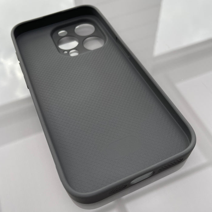 TPU + PU-Läderfodral för iPhone 14 Pro - Stilren Svart Design