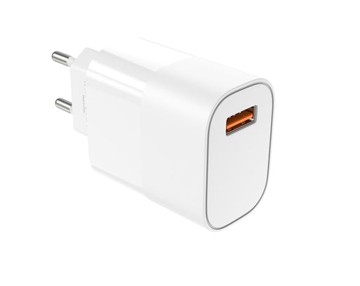 Snabbladdare USB-A, 18W- Vit