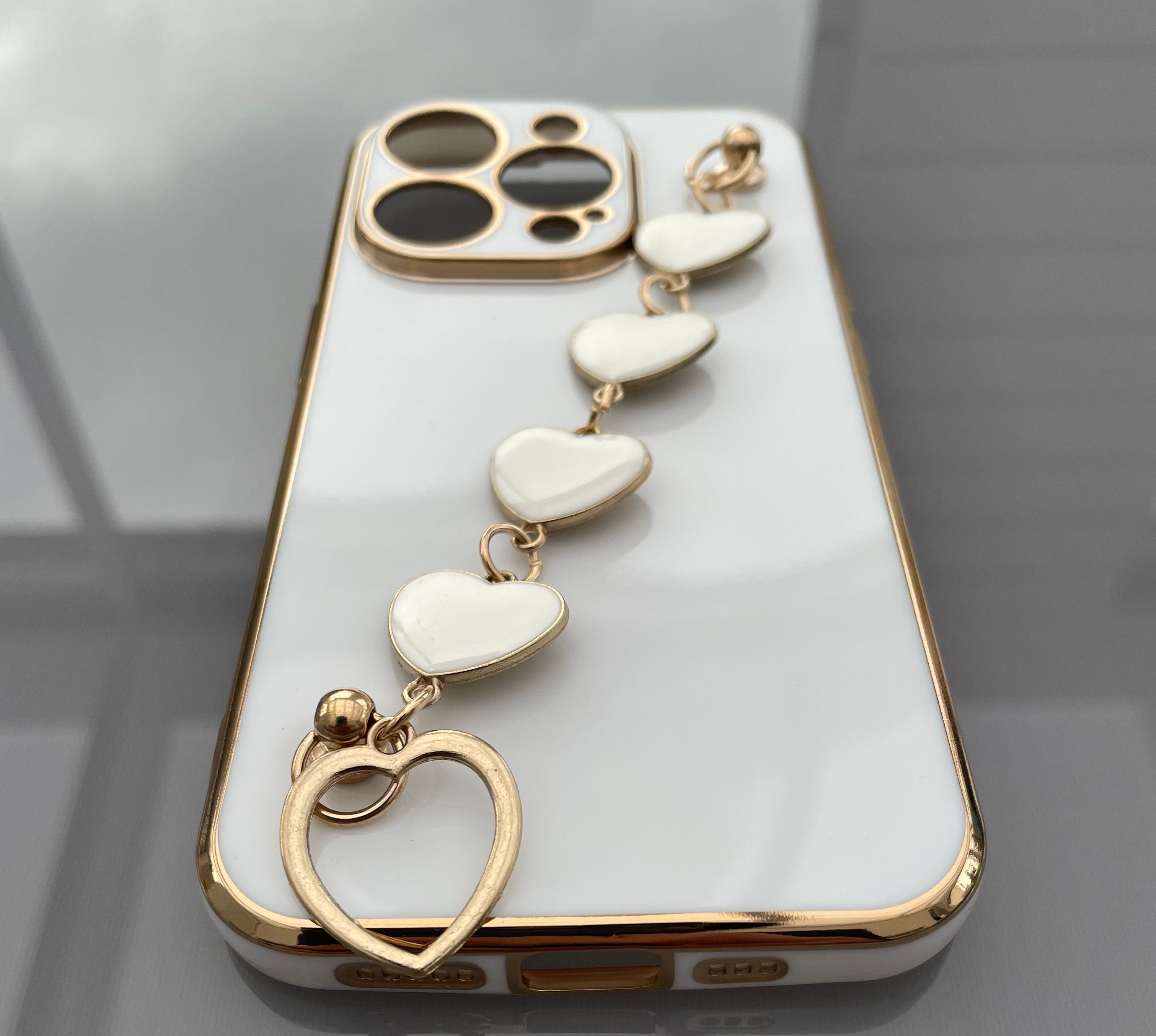 Exotiskt iPhone skal med band - iPhone 14 Pro - Vit