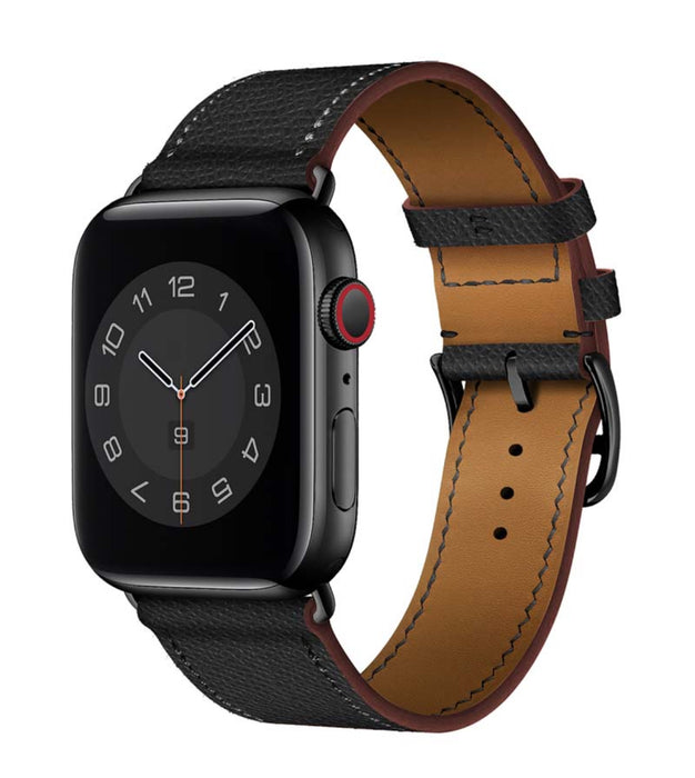 APPLE WATCH LÄDERARMBAND Svart