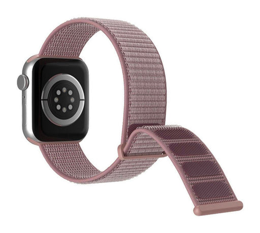 APPLE WATCH ARMBAND NYLON ARMBAND- GRÅ/ROSA