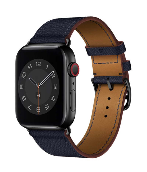 APPLE WATCH LÄDERARMBAND Marinblå