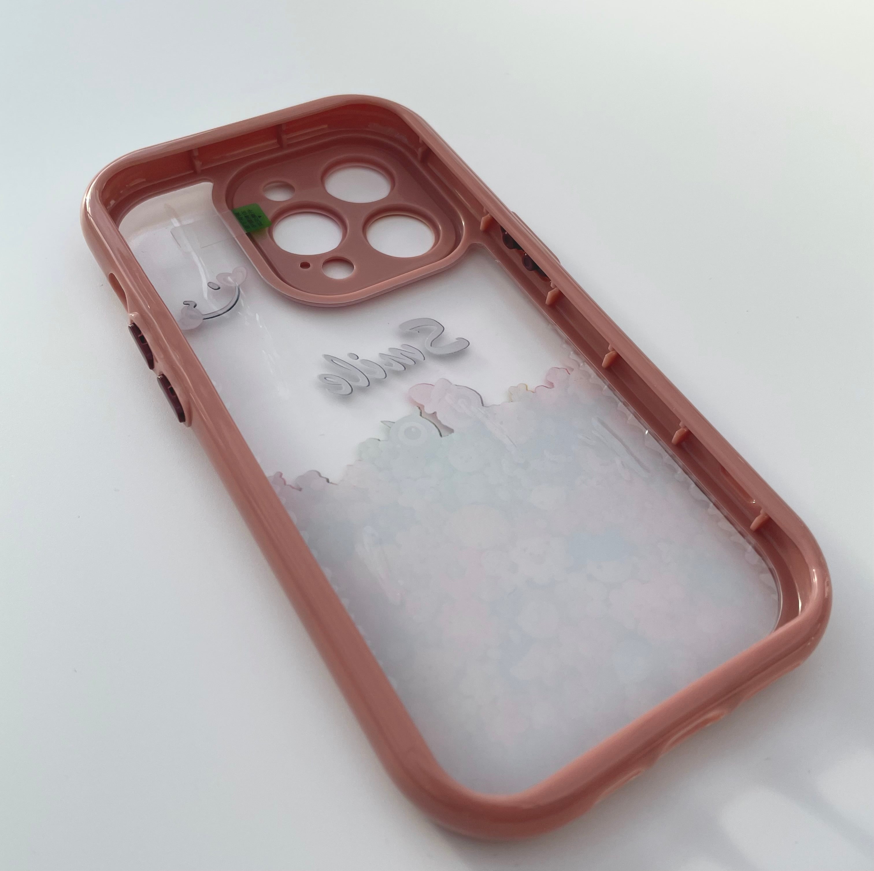 Hårt transparent skal till iPhone 14 Pro - Rosa