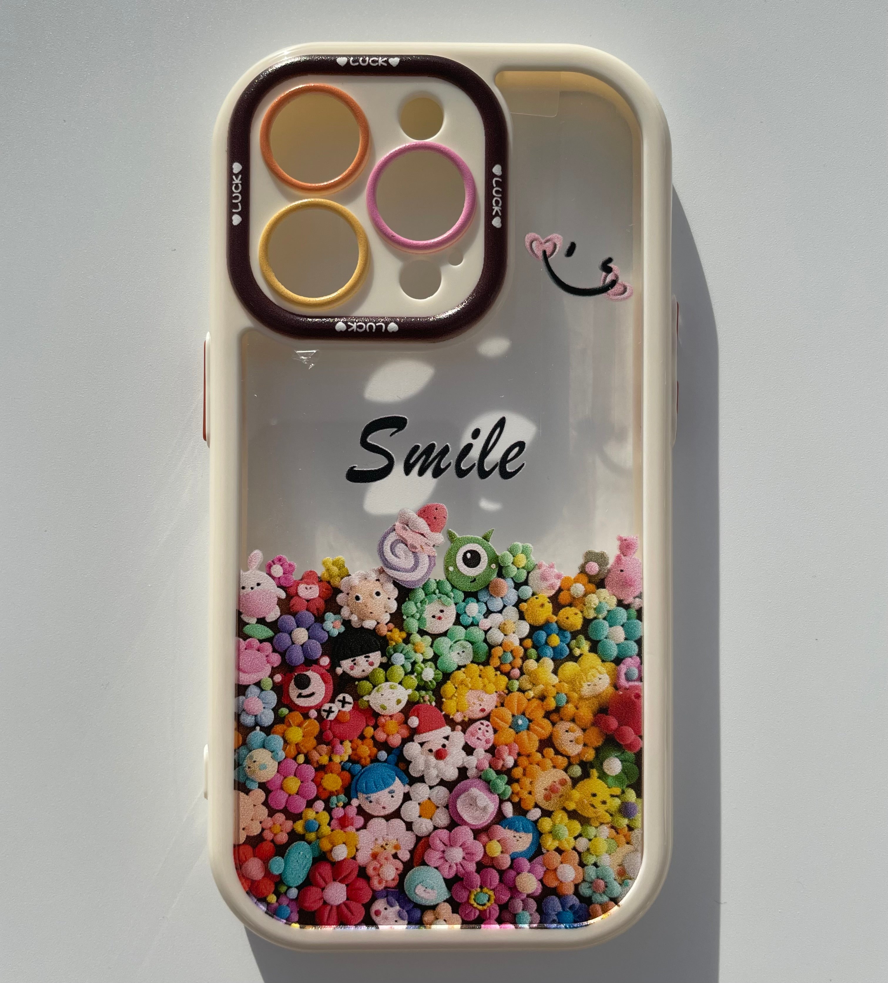 Hårt transparent skal till iPhone 14 Pro - Vaniljvit