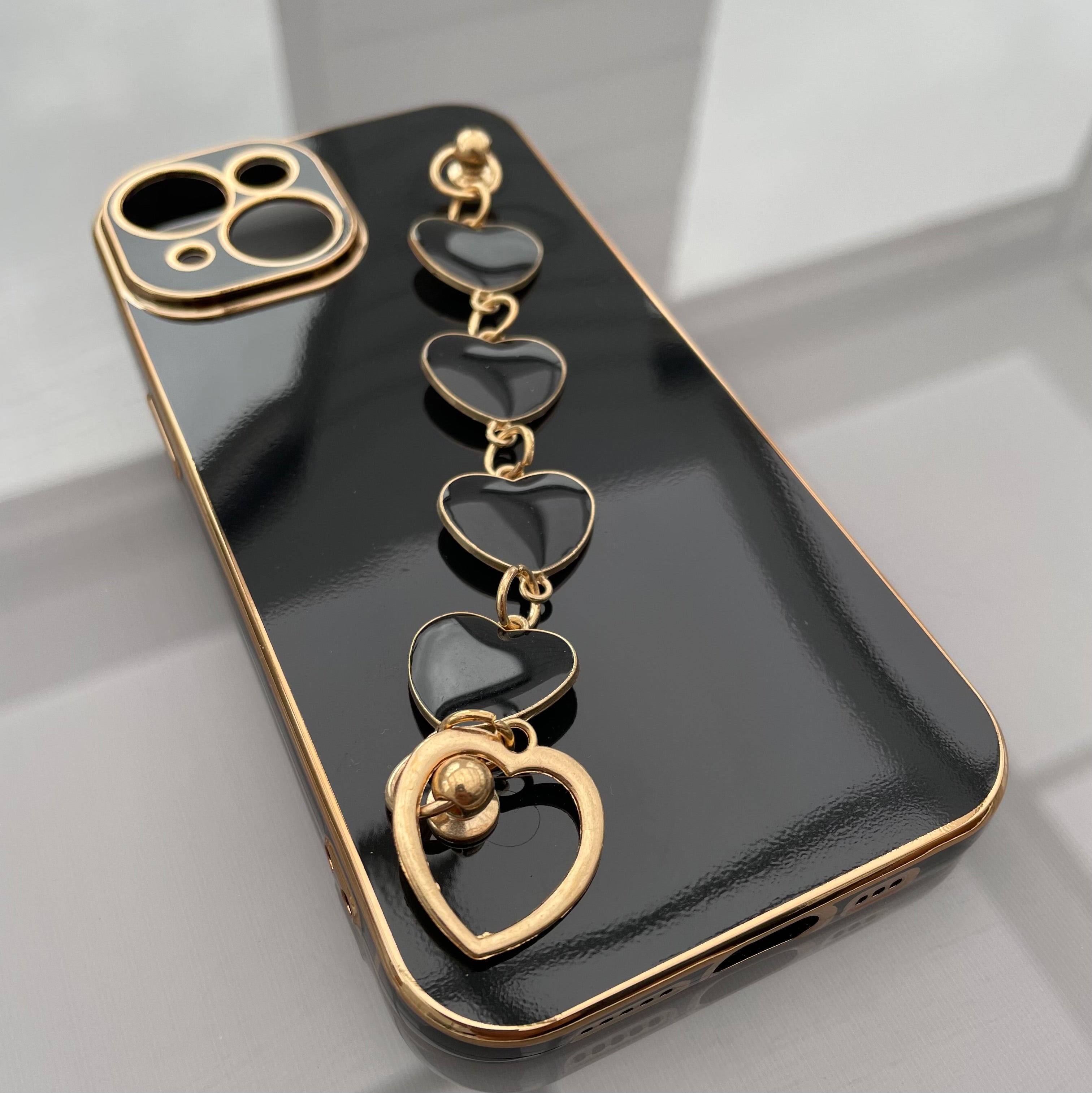 Exotiskt iPhone skal med band - iPhone 14 - Svart