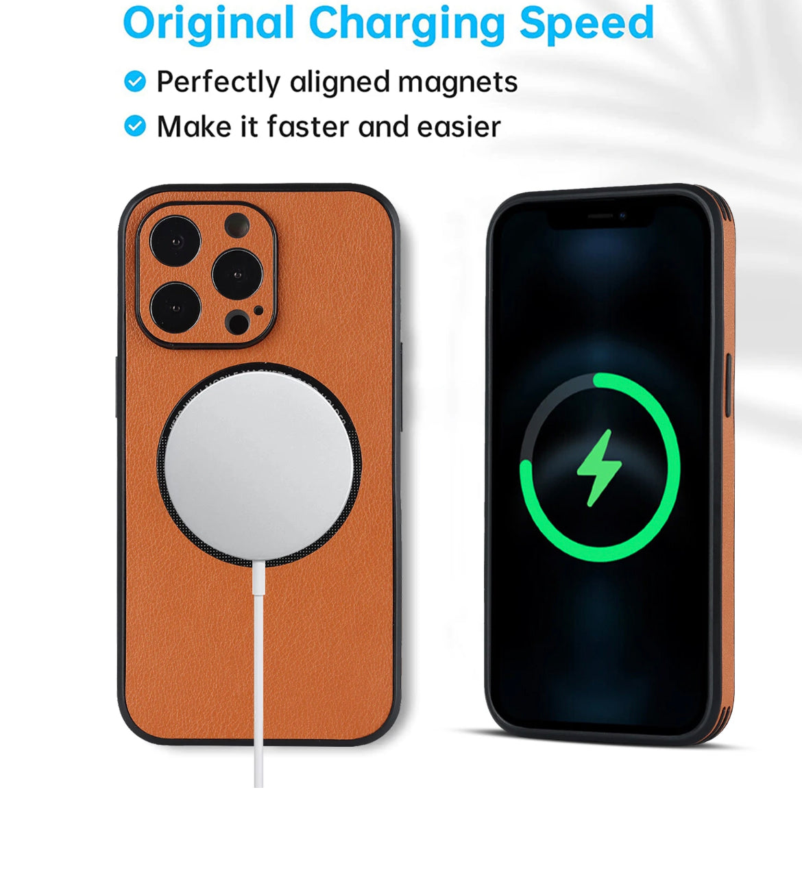 Läderfodral för iPhone 14 - Stilren Brun Design för Elegans och Skydd