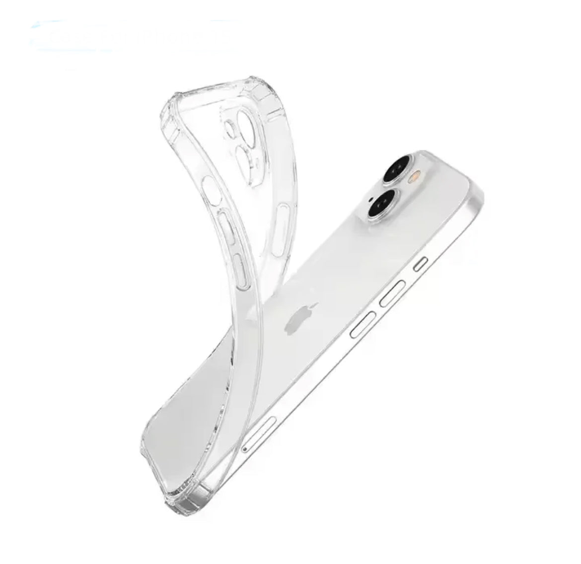 Mjukt transparent skal till iPhone 15 - Skyddande och stilrent skal för din iPhone 15