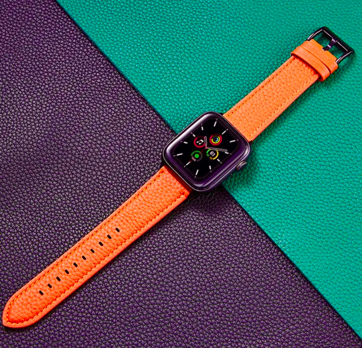 APPLE WATCH LÄDERARMBAND Orange