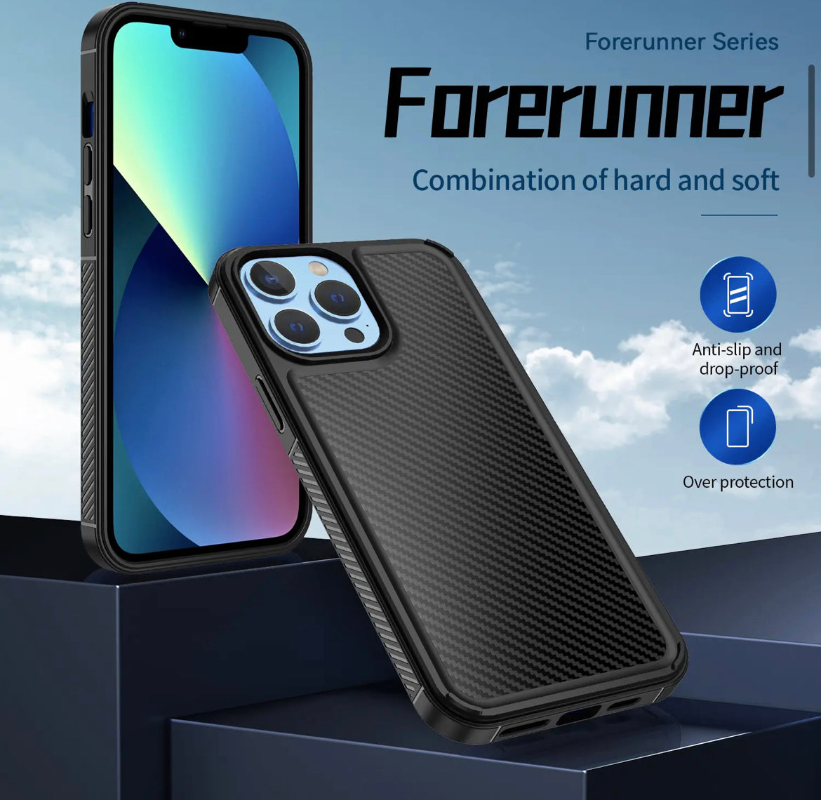 Stiligt och skyddande kolfiberskal till iPhone 14 Pro Max – Elegans och Skydd i Perfekt Harmoni