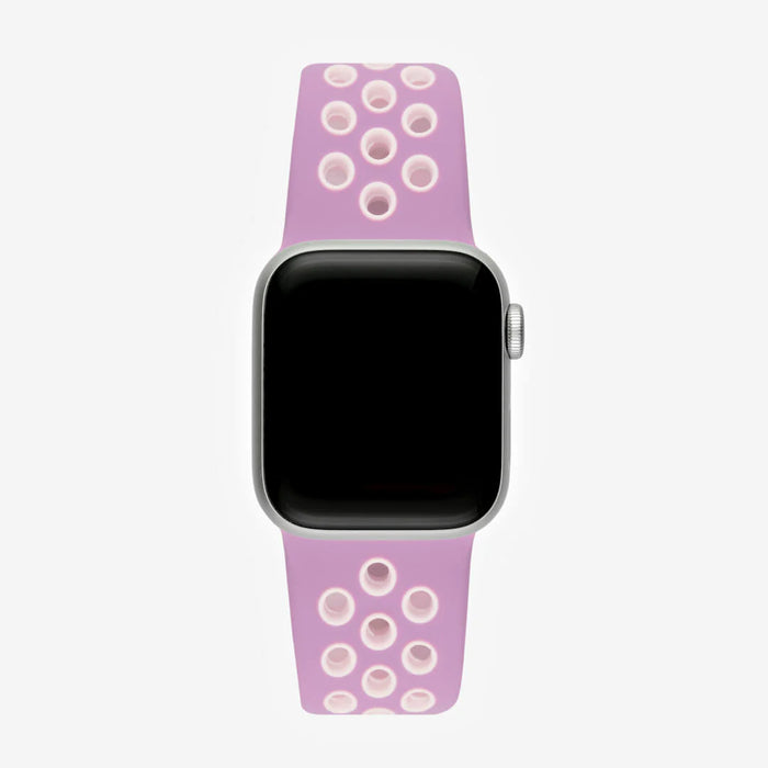 Ihåligt Silikon Armband Apple Watch   LJUSLILA/ROSA