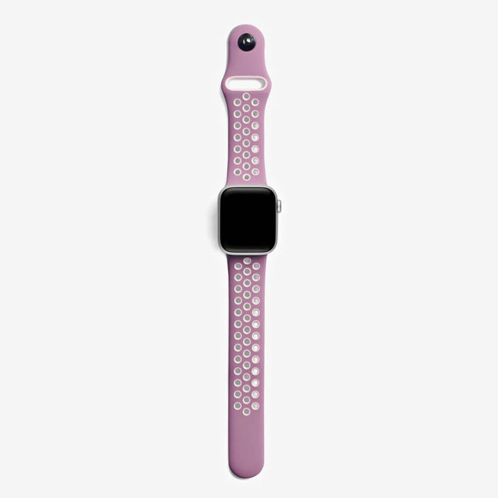 Hollow Silicone Bracelet Apple Watch LIGHT PURPLE/PINK