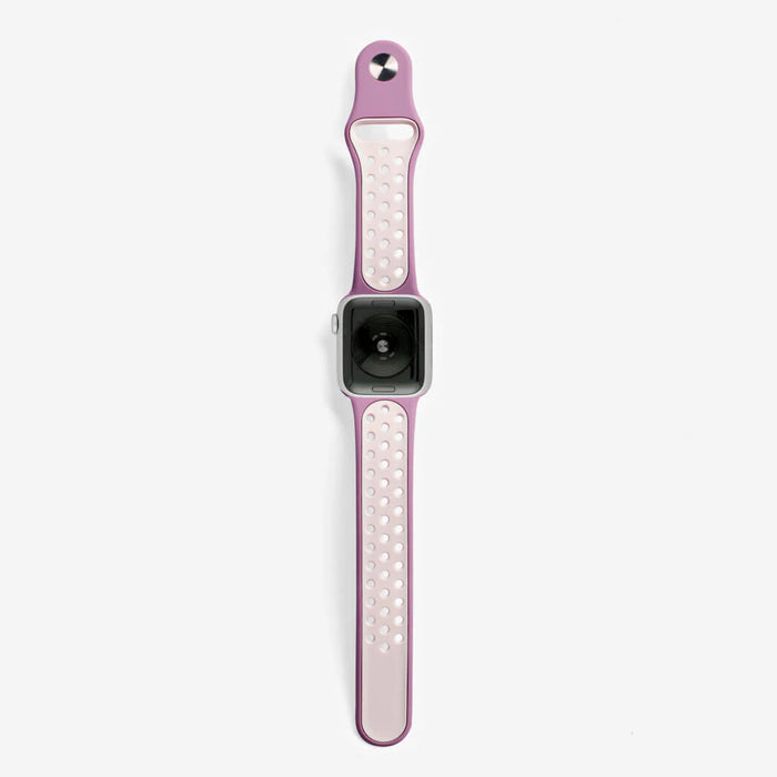 Ihåligt Silikon Armband Apple Watch   LJUSLILA/ROSA