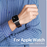 Magnetic Silicone Bracelet Apple Watch - Black/Orange