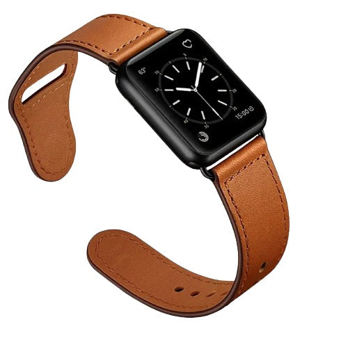 Läderarmband till Apple Watch – Brun