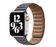 Apple Watch Mörkgrå Läderband med Magnetlås