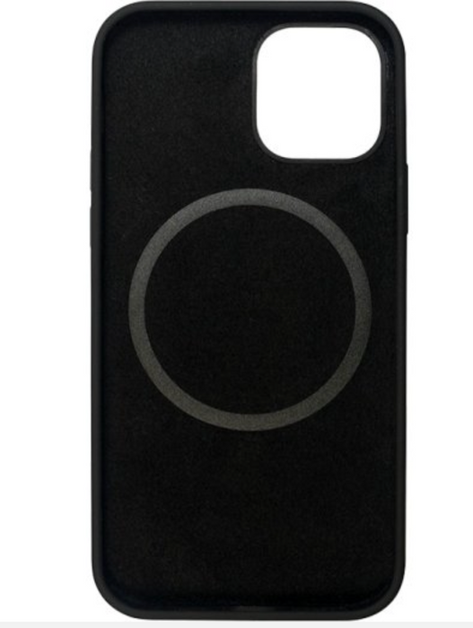 Svart Liquid Silikonskal med MagSafe för iPhone 13 Pro Max- Elegans och Kraft i Perfekt Harmoni