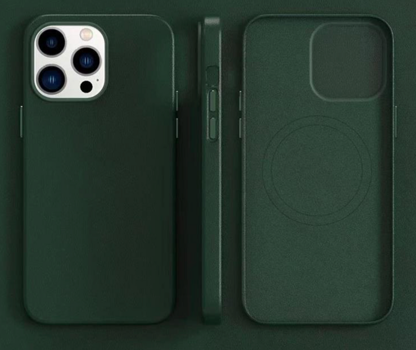 Grön Liquid Silikonskal med MagSafe för iPhone 13 Pro - Elegans och Kraft i Perfekt Harmoni
