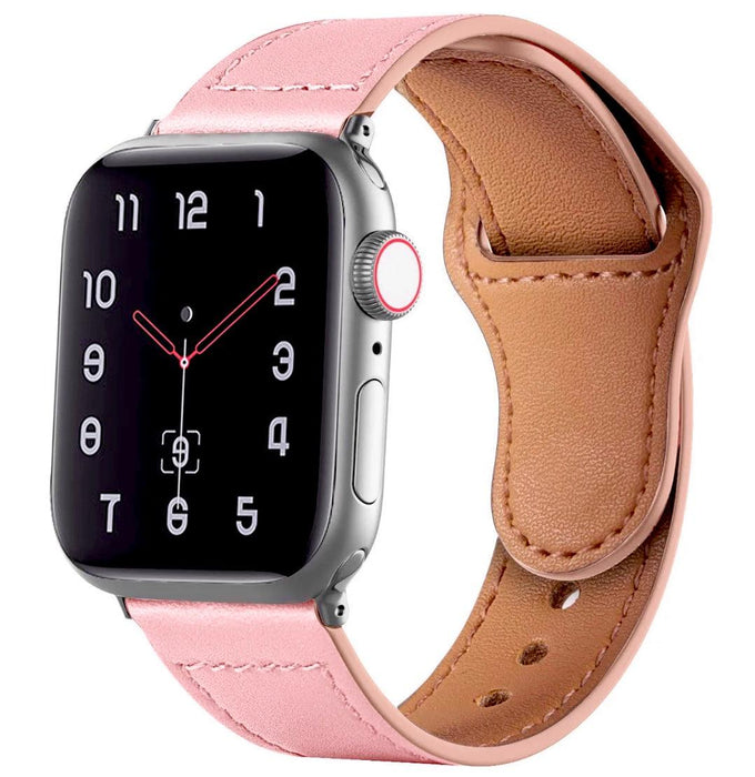 Äkta Läderarmband till Apple Watch – Rosa - EleganceOfSweden