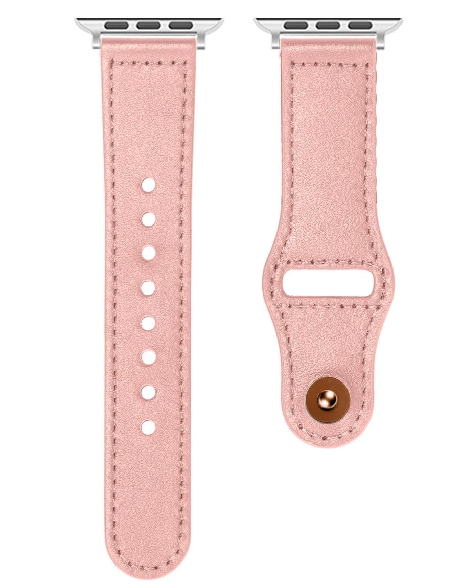 Äkta Läderarmband till Apple Watch – Rosa - EleganceOfSweden