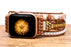 APPLE WATCH ARMBAND/ Bohemian, Färgglada jaspisstenar, Handgjort Apple Watch Armband - Blå - EleganceOfSweden