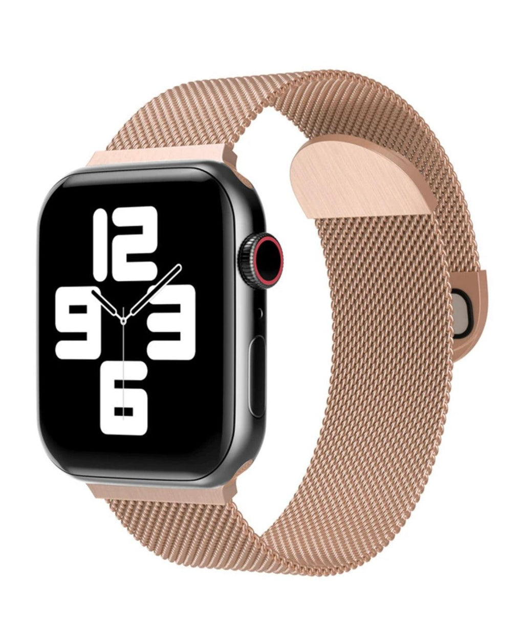 APPLE WATCH ARMBAND/ MILANESE LOOP ARMBAND-ROSÈGULD - EleganceOfSweden