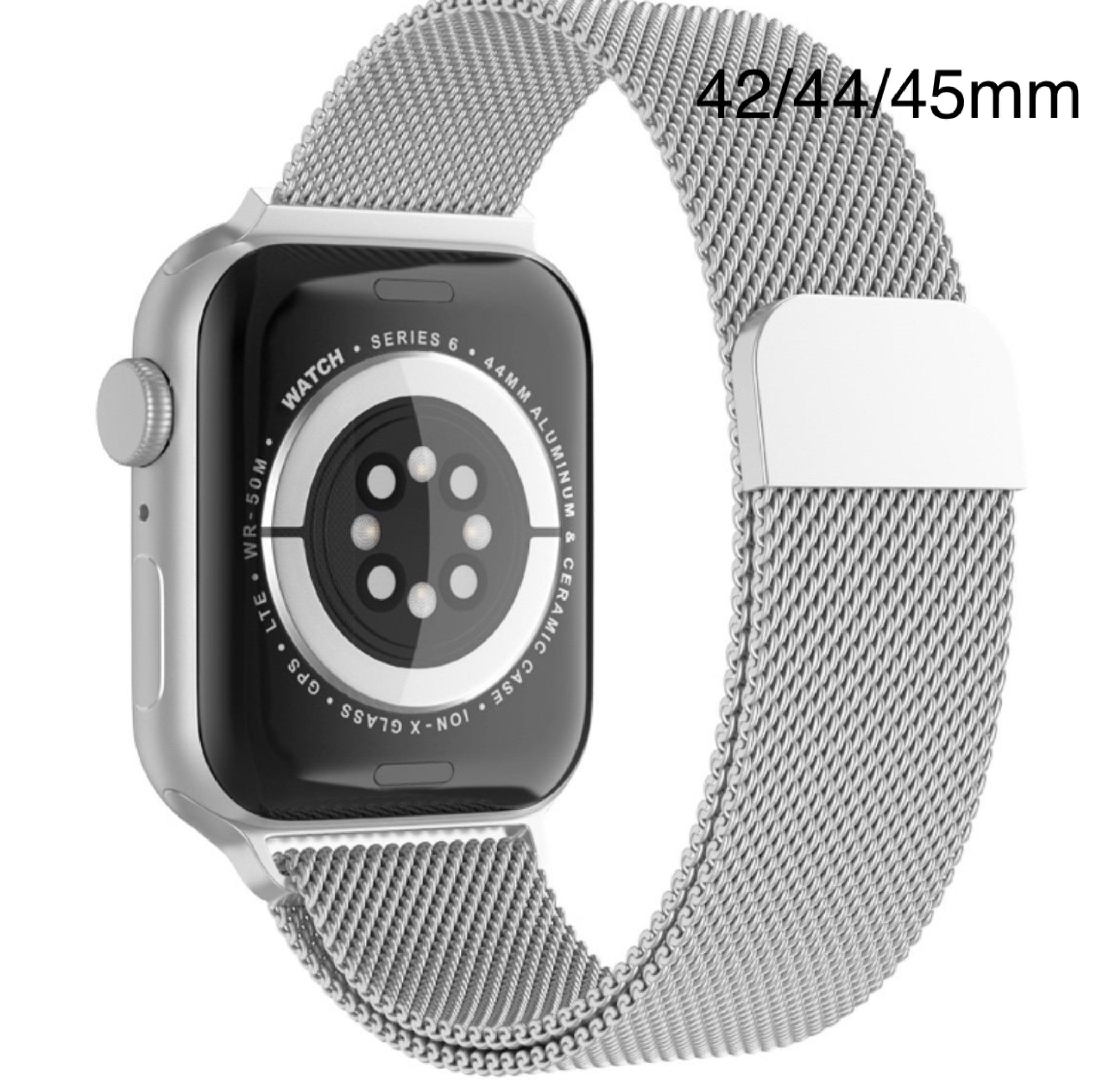 APPLE WATCH ARMBAND/ MILANESE LOOP ARMBAND-SILVER - EleganceOfSweden