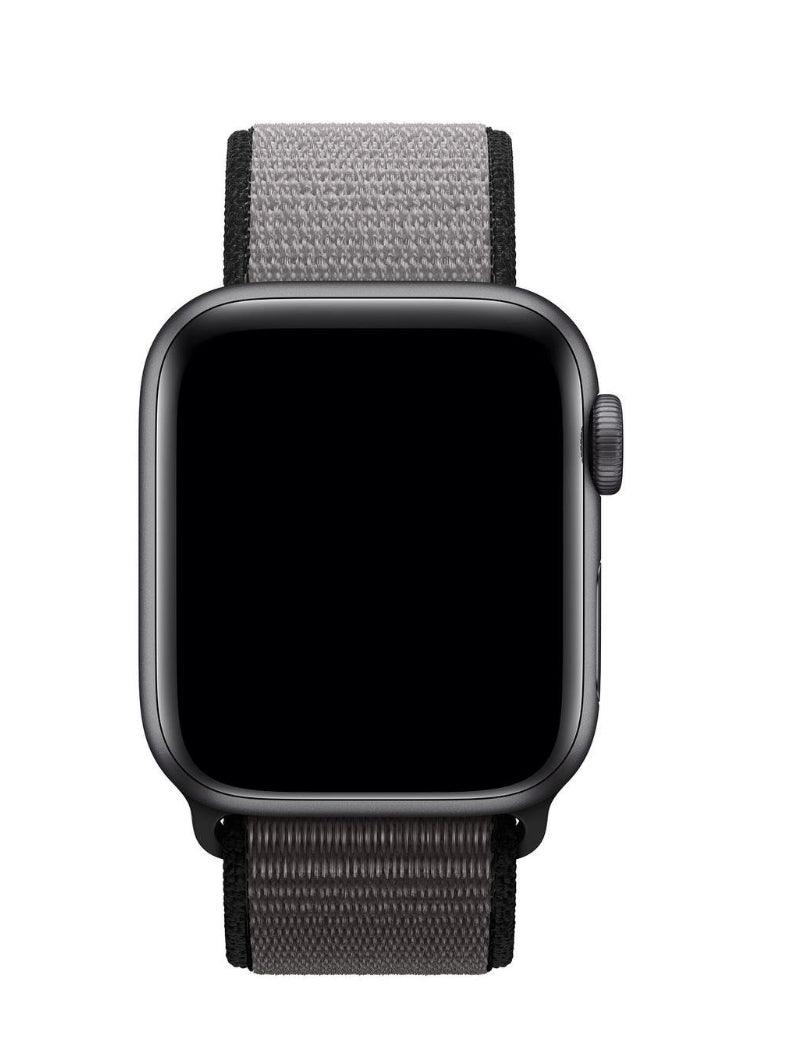 APPLE WATCH ARMBAND NYLON ARMBAND- GRÅ/SVART - EleganceOfSweden
