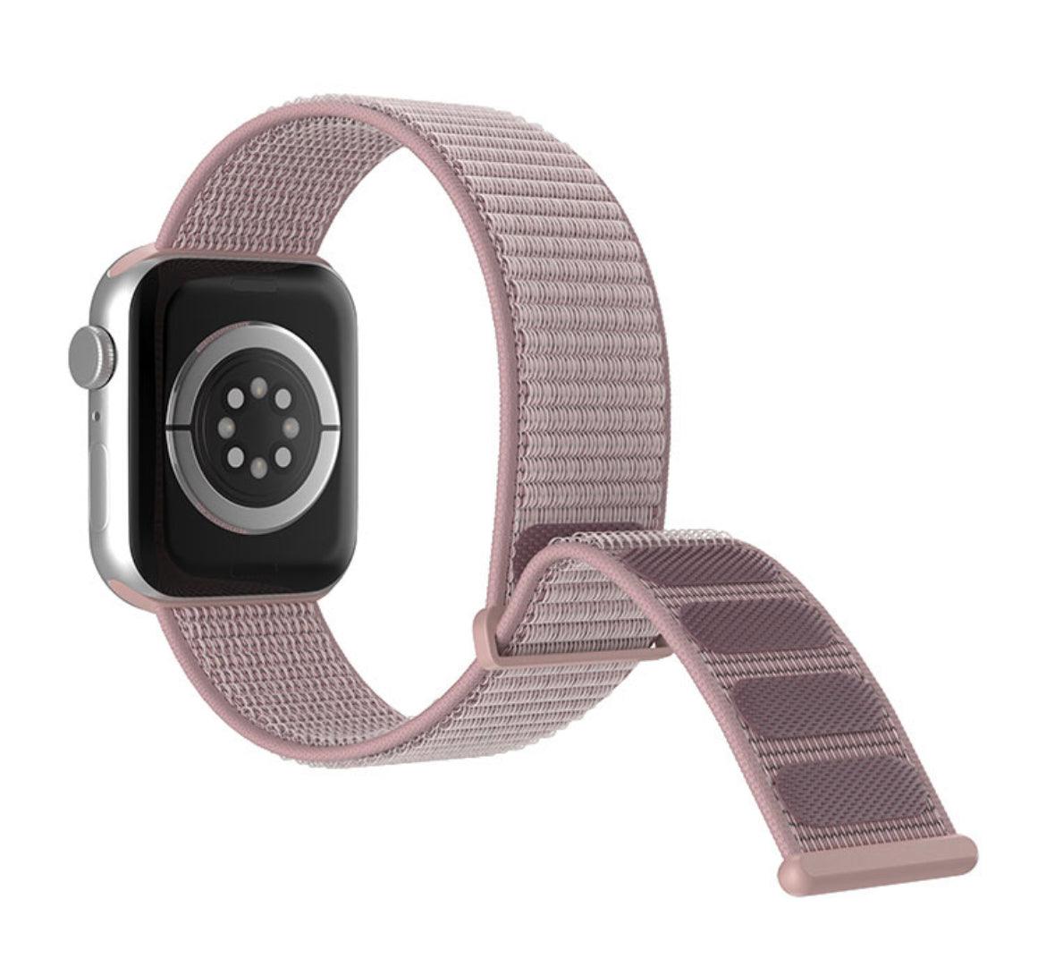 APPLE WATCH ARMBAND NYLON ARMBAND-LJUS ROSA - EleganceOfSweden