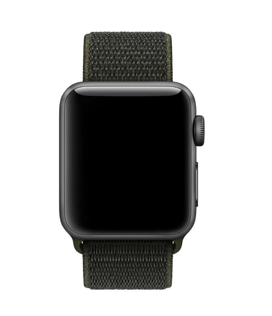 APPLE WATCH ARMBAND NYLON ARMBAND- MÖRK GRÖN - EleganceOfSweden