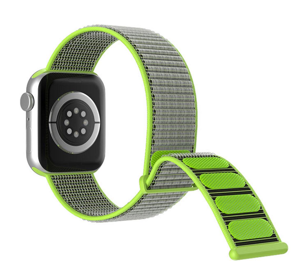 APPLE WATCH ARMBAND NYLON ARMBAND-NEON GRÖN - EleganceOfSweden