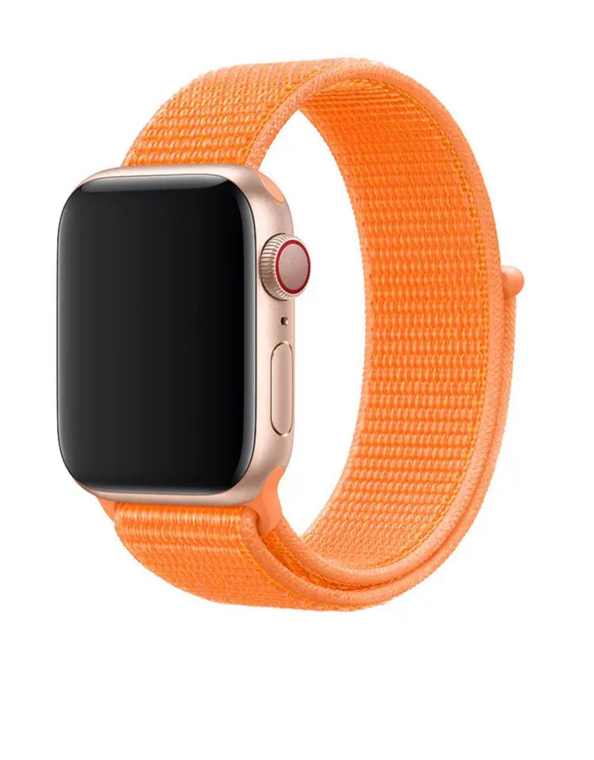 APPLE WATCH ARMBAND NYLON ARMBAND-ORANGE - EleganceOfSweden