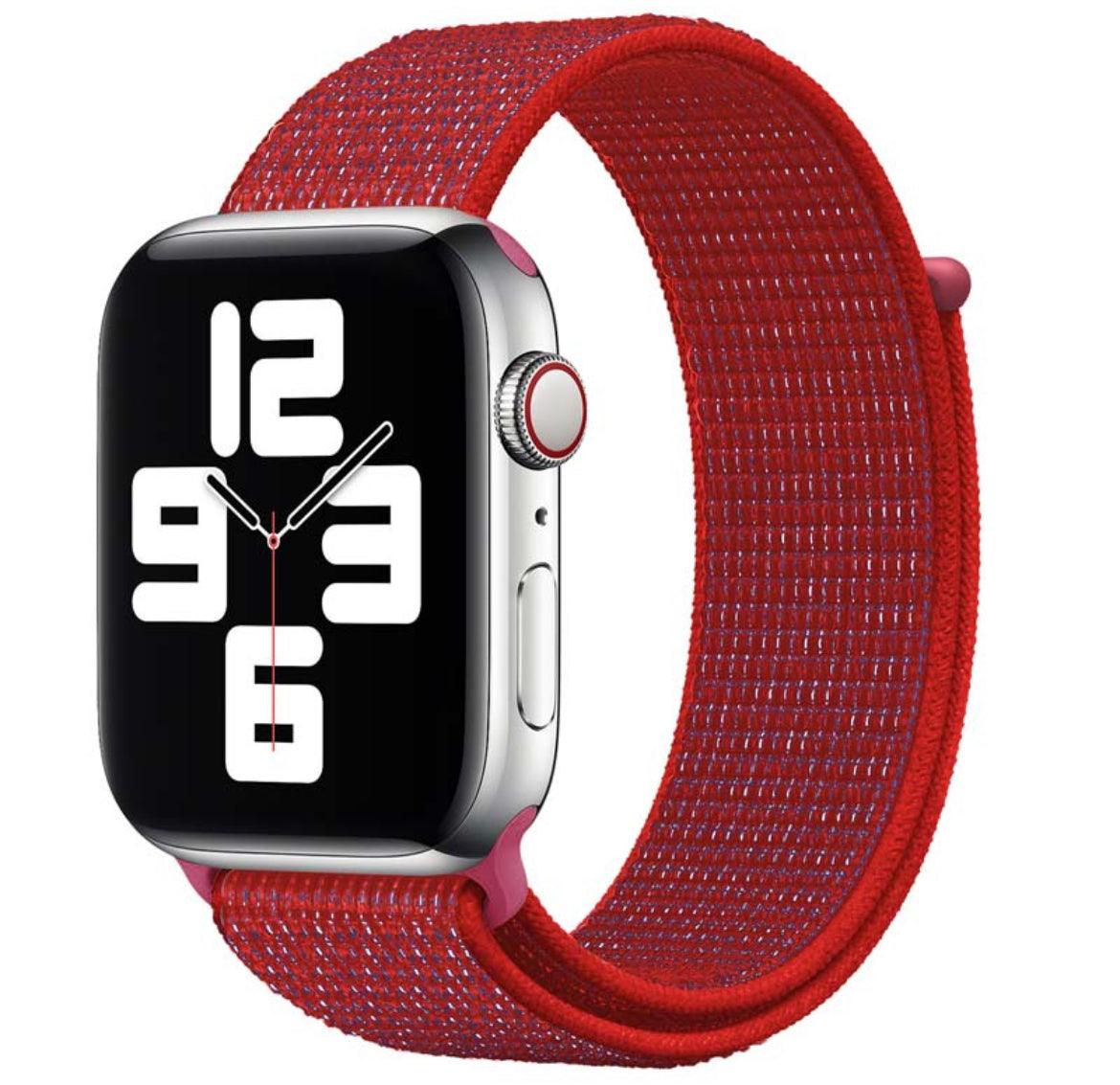 APPLE WATCH ARMBAND NYLON ARMBAND-RÖD - EleganceOfSweden