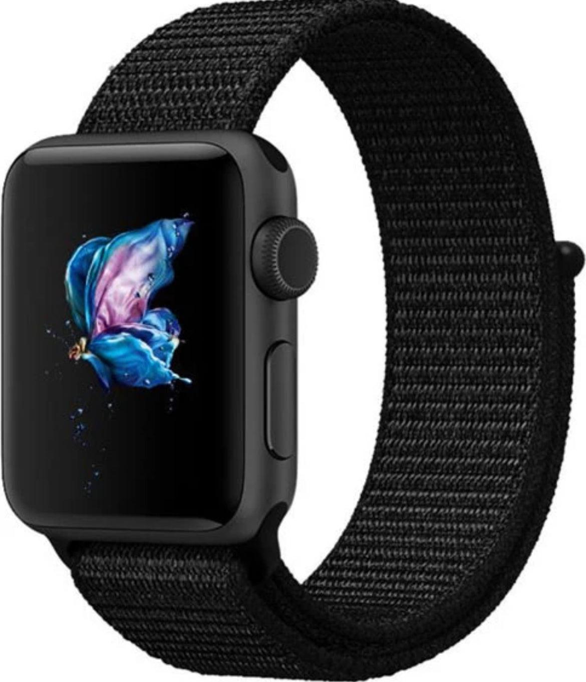 APPLE WATCH ARMBAND NYLON ARMBAND-Svart - EleganceOfSweden